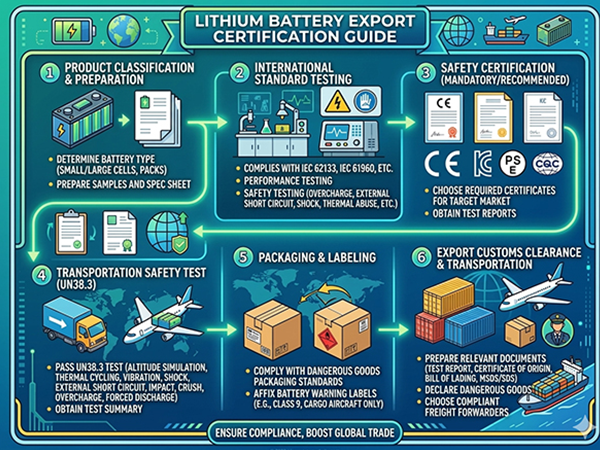 Lithium Battery Export Certifications: 2026 Complete Guide